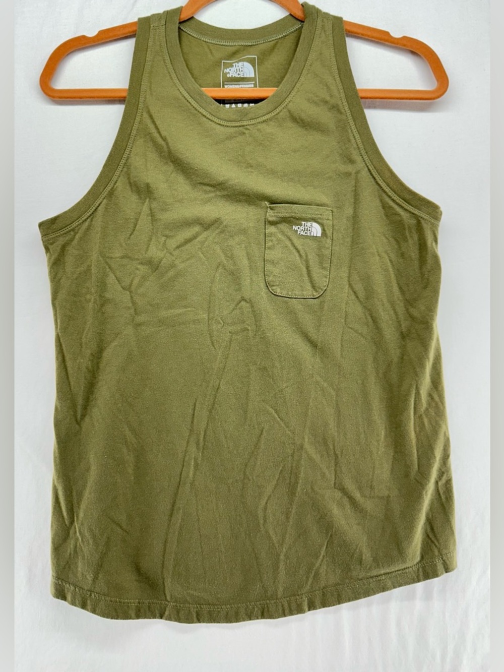 The North Face "No Days Off" Slim Fit Racerback Tank Top Green Womens M